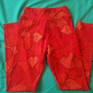 Lularoe tween heart leggings